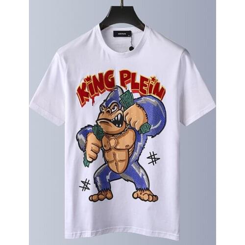 New arrrive printing tshirt Luxury design of Diamonds 100% Cotton Men top tees Designer man t-shirt