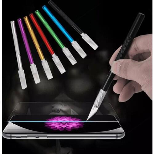 Non-Slip Metal Scalpel Knife Tools Kit Cutter Engraving Craft knives + 40pcs Blades Mobile Phone PCB DIY Repair Hand Tools