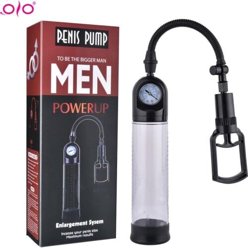 OLO Penis Pump sex toys for man Penis Enlargement Vacuum Pump Male Penis Extender Enhancer Masturbator Penis Trainer sex toys