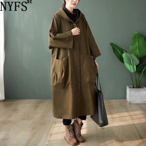 Женские плащи с капюшоном NYFS China At AliExpress