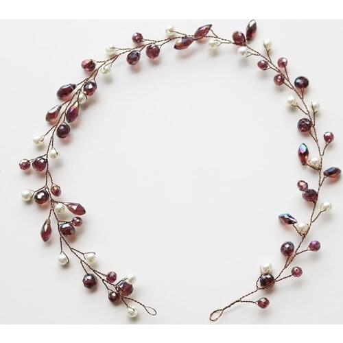 New Arrival Women Wedding Hairbands Bridal Head Decoration Crystal Headbands Pearl Handmade Ornament Jewelry Accessories