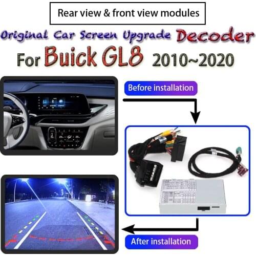 Rear View Parking Camera For Buick GL8 2010~2020 Adapter Connect Original Car Upgrade System Screen Reverse CAM Back Up Decoder
