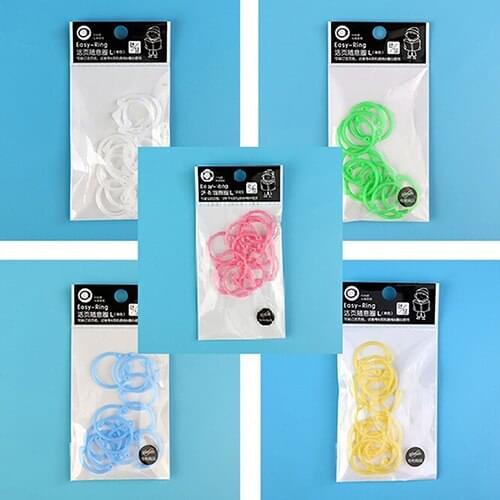 Plastic Ring Binder For Spiral Notebook Diary Loose Leaf Book Binding NEW 12Pcs/set