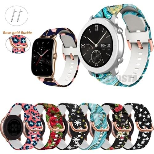 Silicone Wristband for Huami Amazfit GTS 2e GTR42 47mm Bracelet 20 22mm Strap For Huami Amazfit Bip BIT Youth Wearable Watchband