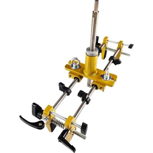 Solid Wood Door Opener Locksmith Woodworking Door Lock Mortiser Installation Mortising Jig Tool with 3pcs Blades