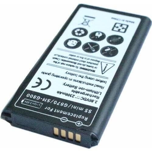 Ciszean 2300mAh EB-BG800BBE Replacement Li-ion Battery For SamSung Galaxy SV Mini S5 mini G870 SM-G800F SM-G800H G800