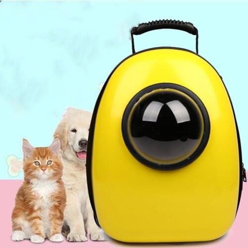 Pet Dog Outdoor Carrier Bag Cat Puppy Space Capsule Box Cage Backpack Small Dog Portable Travel Handbag Double Shoulder Bag