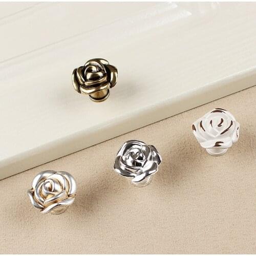 Light Luxury Zinc Alloy Solid Single Hole Handle Dresser Drawer Knob Wardrobe Door Handle Furniture Pulls Hardware Accessories