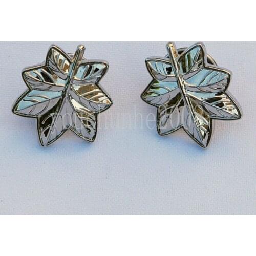 WWII US MARINE CORPS USMC OAK LEAF LIEUTENANT COLONEL METAL LAPEL PIN BADGE