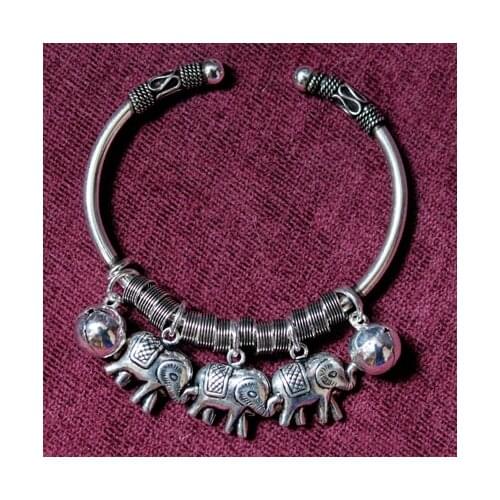 Silver bracelet bangkok silver LAOYINJIANG national trend female bracelet