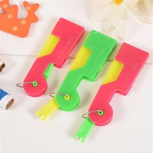 1 PCS Creative Portable Needle Thread Automatic Device Easy Guide Use Elderly Threader Plastic Sewing Tool Supply