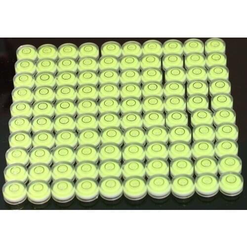 100pcs 18mm Circular Bubble Level for professional measuring and normal use