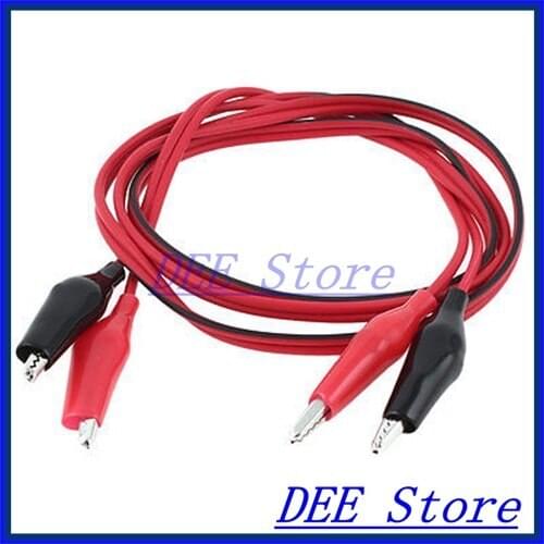 2 Pcs Multimeter Connector Alligator Clip Probe Insulation Test Lead 36.2"