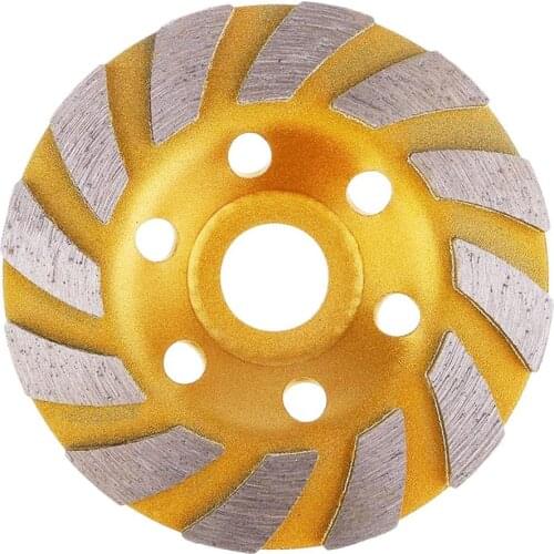 4inch Heavy Duty Concrete Turbo Grinding Cup Wheel Disc Tool for Angle Grinder Disc Sanding Rotary Tool for Angle Grinder