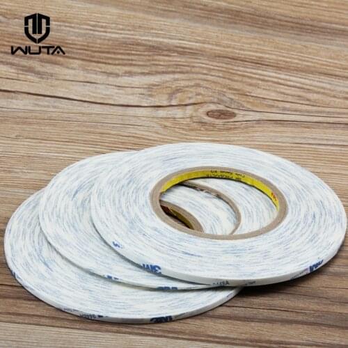50meter 2/4/5mm Double-sided Tape American 3M 9448 Ultra-thin White Strong Sticky Glue Tape DIY Leathercraft Tools Standard ship