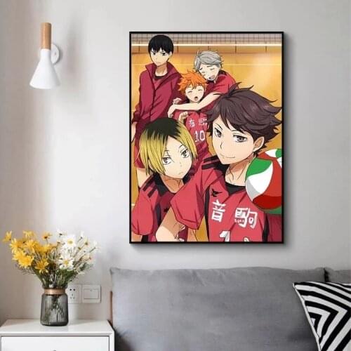 Anime 5D Diamond Painting Volleyball Boy Haikyuu Japanese Style Diamond Embroidery Cross Stitch Kit Wall Art Mosaic Picture