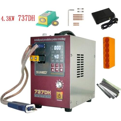 SUNKKO 737DH Spot Welder Machine 4.3KW Automatic Pulse 18650 Battery Spot Welder Machine For Precision Welding Of Battery Packs