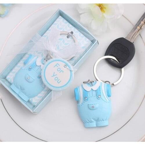 Wedding Gift Baby Key Ring Boy Girl Clothes Birth Present Cute Keychains Key Chain Accessories Keychain