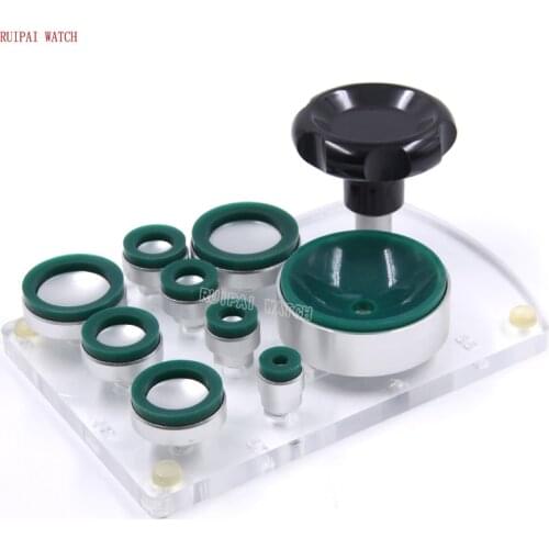Watch Suction Back Case Cover Opener with 9pcs Dies for Watchmaker Watch Repair Tool Accessory 16-45MM