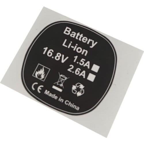 16.8V Sticker Tag For 4S Hand Electric Drill Screwdriver Label Li-Ion Battery 1Lot 6pcs Dropshipping