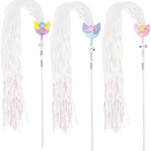 Cat Toy Pet Cats Tassel Wand Cat Toy Angel Wing Cat Teasing Wand Pom Pom Kitten Wand with Bell Cat Supplies Pet Products