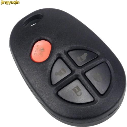 Jingyuqin New 5 Buttons Remote Car Key Shell Fob Keyless Entry for TOYOTA Sienna 2004 -2013 Car-styling