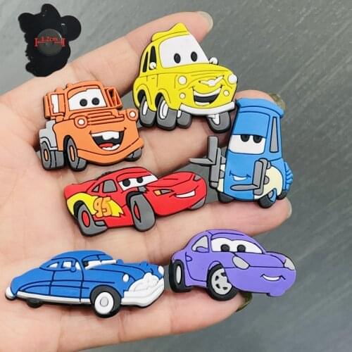 1PCS PVC Colourful Cartoon Transportation Fridge Magnetic Sticker Cute Bus Cart Refrigerator Magnets Boys Gifts Stationery Toy