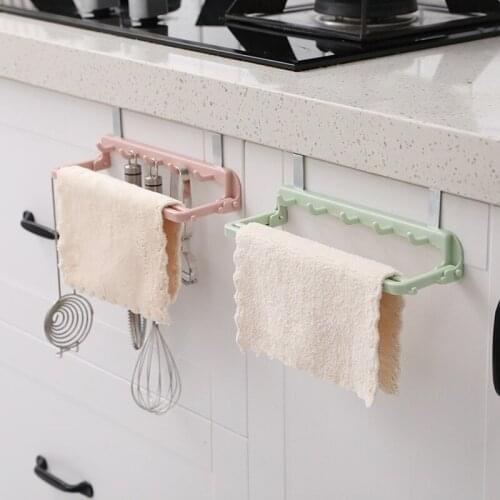 Multifunctional Wall-Mounted Hook Storage Rack Organizer Creative Home Bathroom Kitchen Debris Kitchen Tool Storage Rack