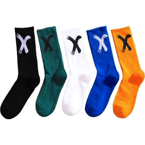 Fashion Men Spring and Summer Socks Solid Color Cotton Sports Women Running Hiking Basketball Football