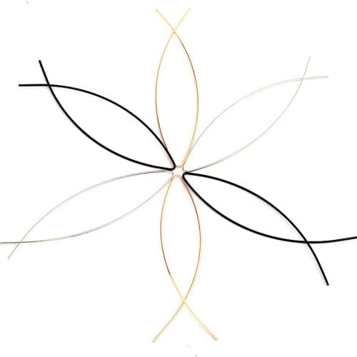 Fashion Original Simplicity Fish Shape Drop Earrings Handmade Copper Wire Geometric Earring Women Party Trinket Brincos de gota