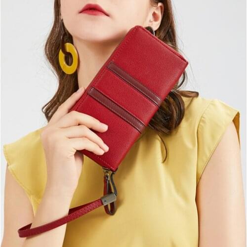 2021 Summer New Style Vintage Long Womens Wallet with Zipper Multi Pocket Card Holder Coin Purse Luxury Designer Wallets