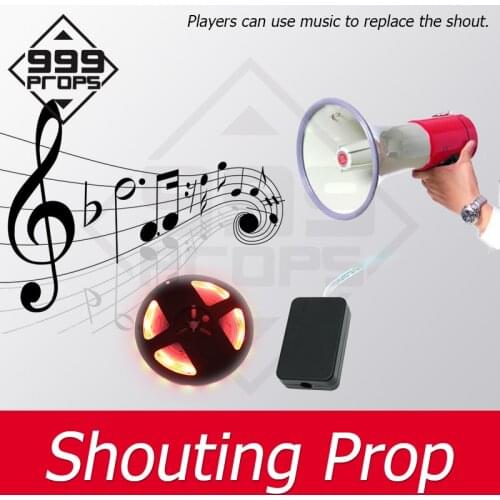 999PROPS Shouting Prop Real life room escape keep shouting to make light belt be bright gradually until unlock Chamber game