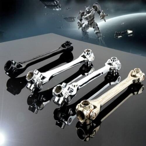 1pcs 8 In 1 10-22mm Dog Bone Shape Hexagon Socket Wrench Spanner Universal Tool