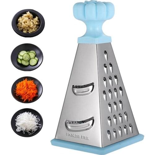 1pc Creative Box Grater Multipurpose 4-Sided Cheese Grater Fruits Vegetable Slicer Kitchen Tools For Fruit And Vegetable