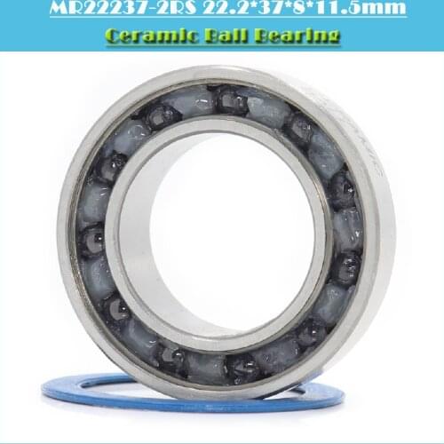 1PC MR22237-2RS Bearing 22.2*37*8*11.5mm MR 22237 RS Bicycle Bottom Bracket Repair Parts 22.2 37 8 11.5 Ceramic Ball Bearing