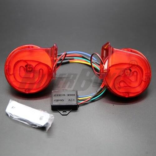 2PCs 12V 120DB Digital Electric Loud Air Horn 20 Sounds Car Truck Motorcycle Auto Accessories