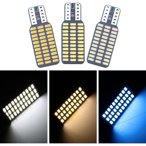 2X T10 W5W 192 168 3014 33 SMD Canbus LED Light Car Tail Lights Dome Lamp Interior Super Bright Error Free Car Styling White 12V