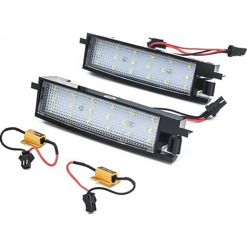 2 pcs. White LED License Plate Light For Toyota Corolla Rav4 2 3 4 XA40 Avalon Camry Solara Scion IM Yaris Vanguard XA30