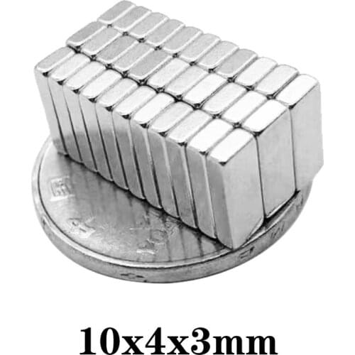 20~500PCS 10x4x3 Rare Earth Magnet strong N35 10mm x 4mm Block Magnets 10x4x3mm Permanent Neodymium Magnet sheet 10*4*3 mm