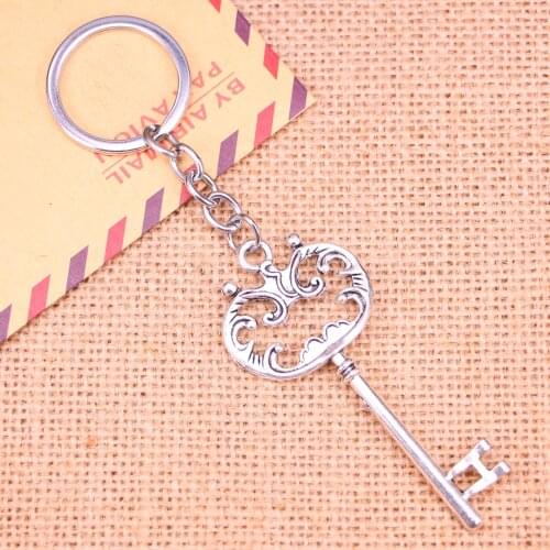20pcs New Fashion Keychain 69 mm vintage skeleton key Pendants DIY Men Jewelry Car Key Chain Ring Holder Souvenir For Gift