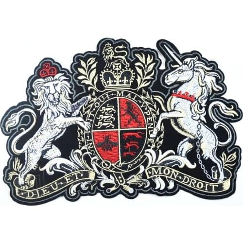 5pcs/lot Large Embroidery Patches Lion Horse Clothing Accessories Jeans Outerwear Ornaments Decorations Biker Stranger Things