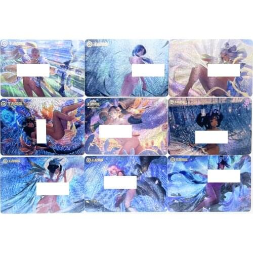 9pcs/set Honor of Kings Sexy Toys Hobbies Hobby Collectibles Game Collection Anime Cards