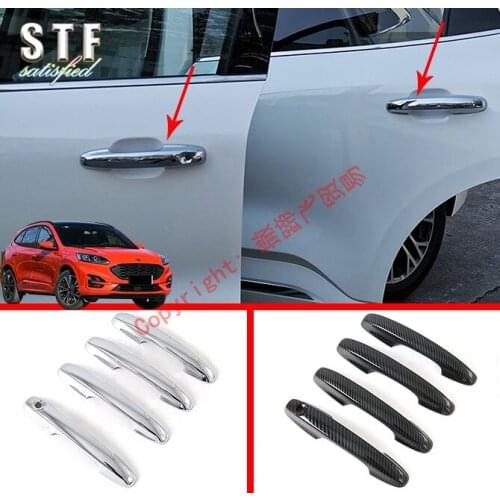 ABS Car Decoration Door Handle Cover Trim Molding For Ford Kuga Escape 2020 2021