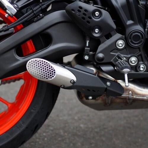 Aluminium Style exhaust cover Accessories FOR YAMAHA MT 2014 2015 2016 2017 2018 2019 2020 2021 MT 07 MT07 Exhaust Muffler Pipe