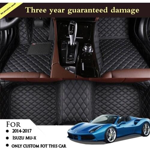 Auto Carpets Decorative Floorliner Leather Dash Car Floor Mats For Isuzu Mu-x Mux 2014 2015 2016 2017 2018 (5 seater)