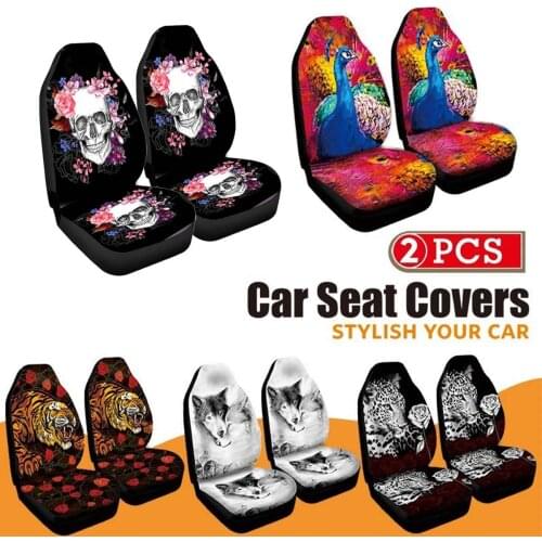 Universal 3D Animal Printing Car Seat Cover for SUV Car Interior Decor Fashion Animal Pattern Auto Seat Cover Car Seat Protector