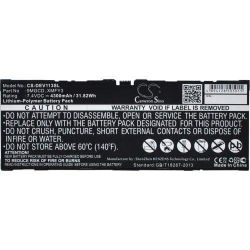 CS 4300mAh/31.82Wh battery for DELL T06G,Venue 11 Pro 32,Venue 11 Pro 5130,Venue 11 Pro 5130-9356,Venue 11 Pro 7130