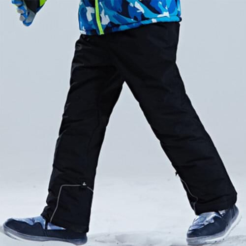 PHMAX Childrens Ski Pants Winter -30 Temperature Sports Trousers Boys&Girls Waterproof Snowboard Pants Keep Warm Ski Bib Pants