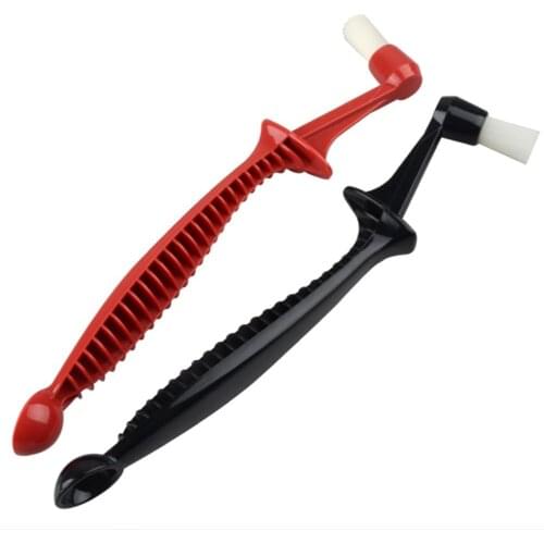 Double Head Anti-scald Handle Coffee Machine Cleaning Brush Spoon Espresso Coffee Maker Cleaner Brush