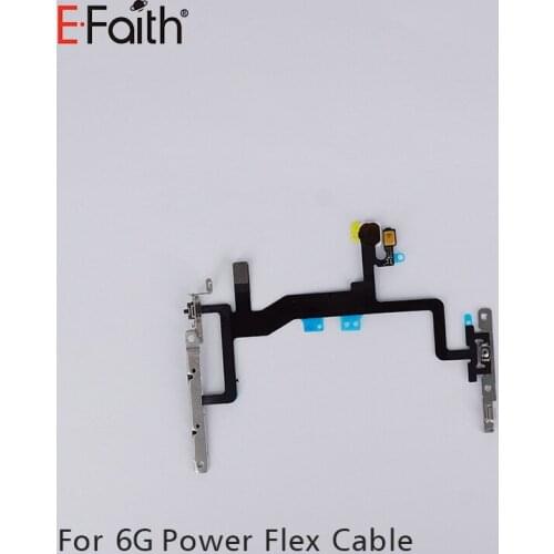 E-Faith 10 pcs/lot Volume Control Button Mute Lock Switch Ribbon Cable Flex Connector Repair Part For IPhone 6 6G 4.7 Inch